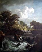 Jacob van Ruisdael Sunlight on the Waterfront oil